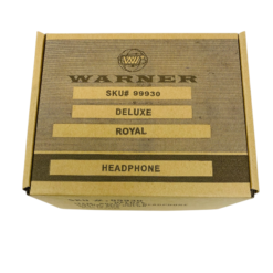 WARNER STEREO EARPHONE DELUXE ROYAL 4FT CABLE -12CT BOX